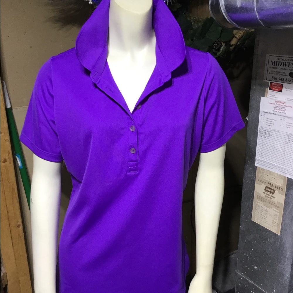 Purple - Nike Golf DRI-Fit Shirt